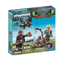 Køb PLAYMOBIL Dragons Hikke og Astrid med Baby-drage billigt på Legen.dk!